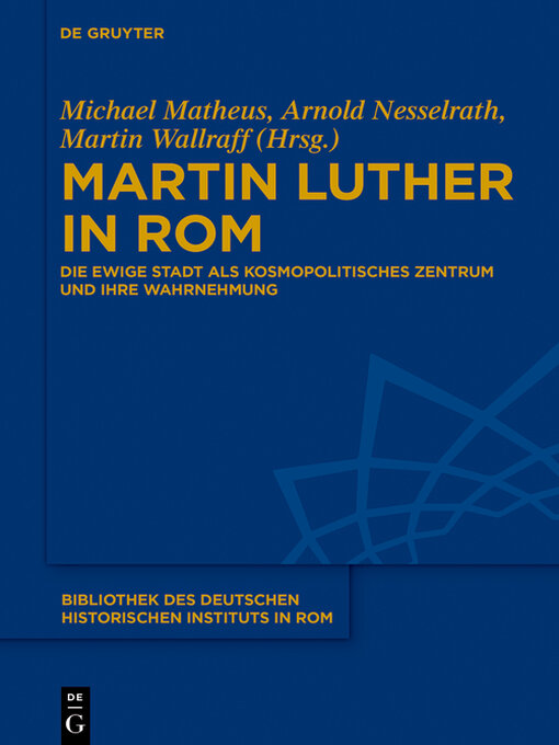 Title details for Martin Luther in Rom by Michael Matheus - Available